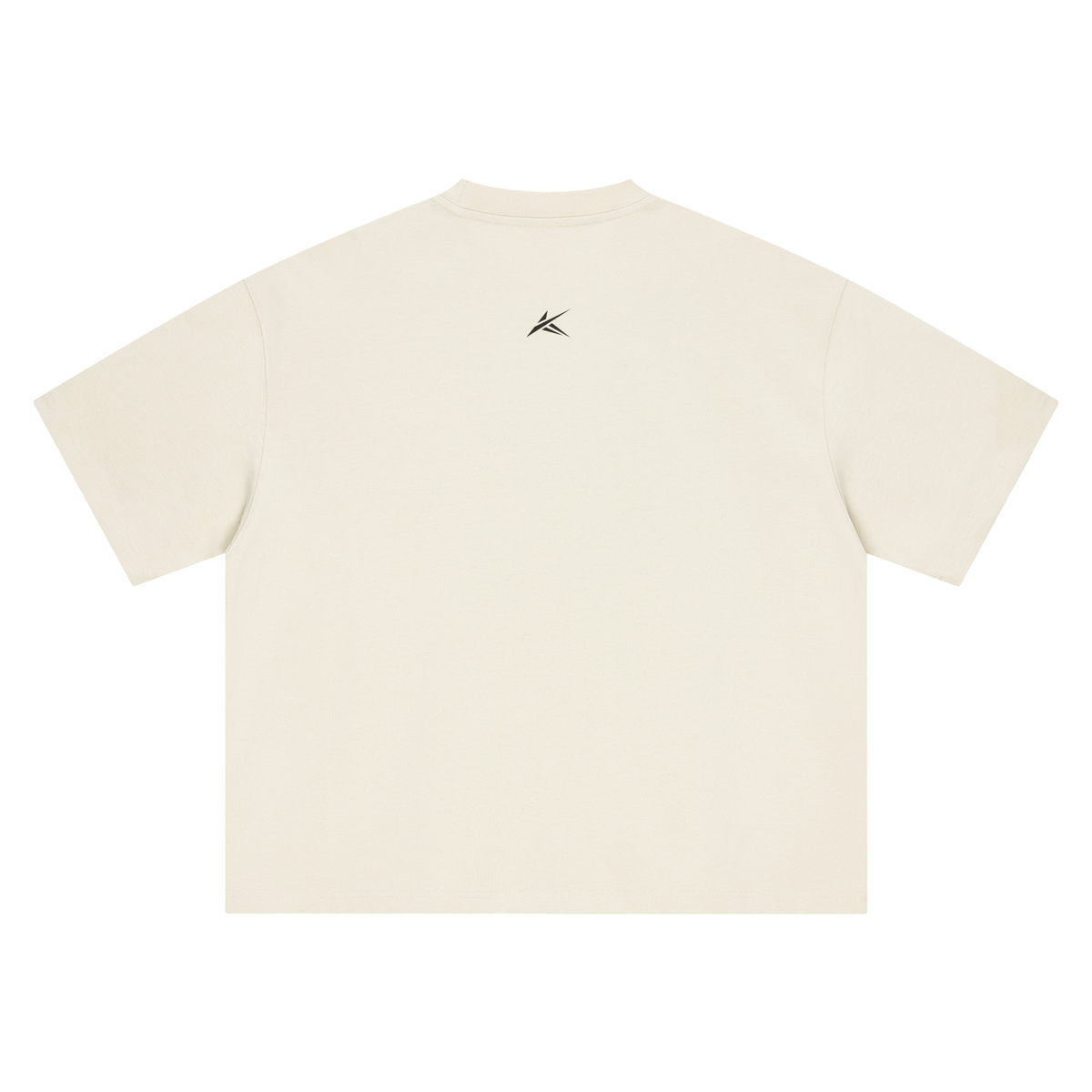 Studio Logo Boxy Tee — Cream