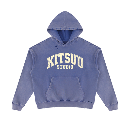 Studio Logo Hoodie — Washed Purple