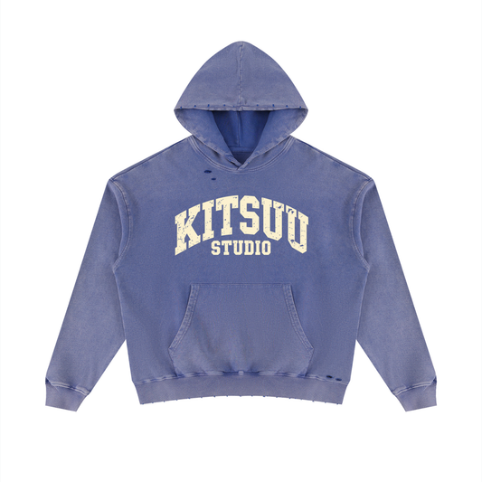 Studio Logo Hoodie — Washed Purple
