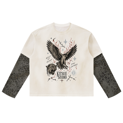 Winged Leopard Layer Tee