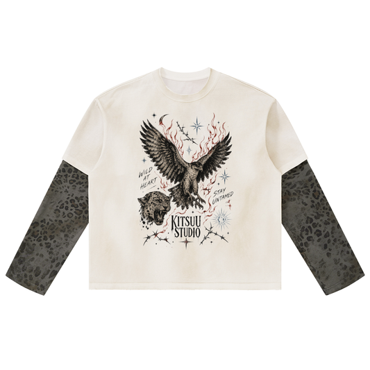 Winged Leopard Layer Tee