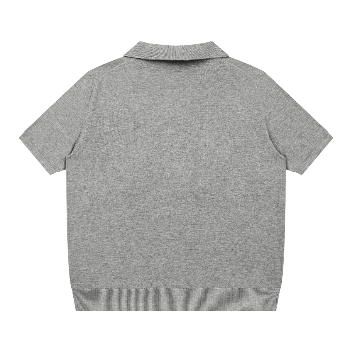 Signature Knit Polo — Gray