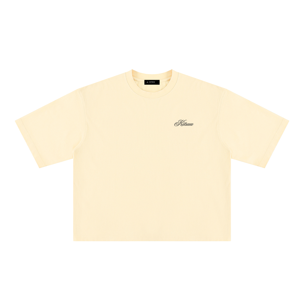 Signature Script Tee — Butter