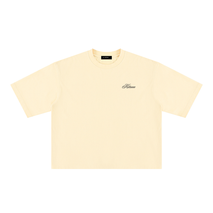 Signature Script Tee — Butter