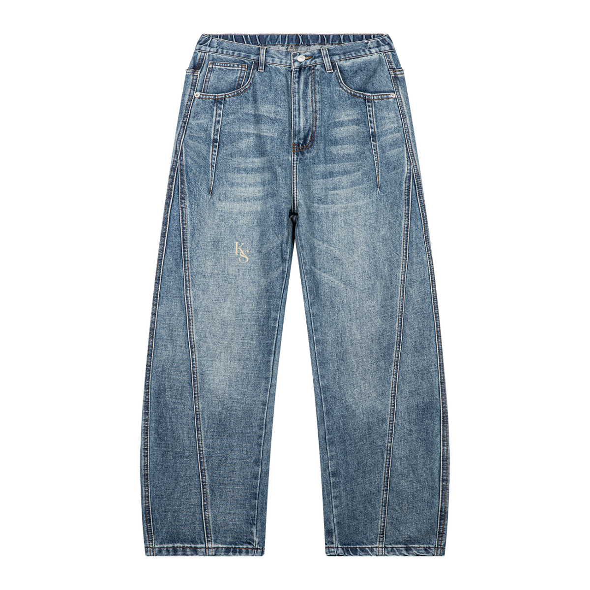 KS Barrel-Leg Jeans