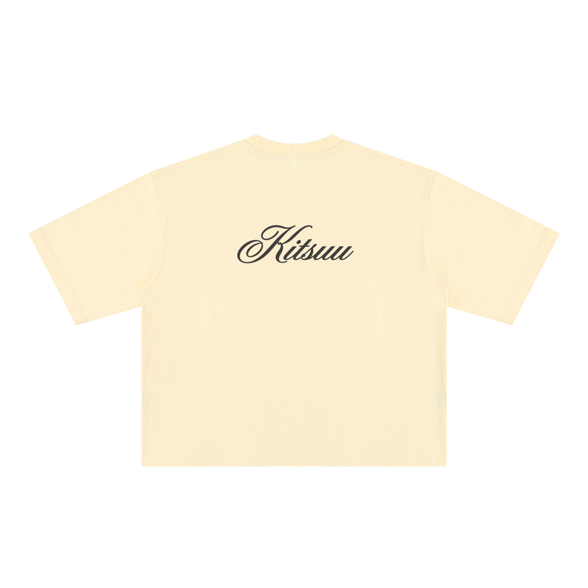 Signature Script Tee — Butter