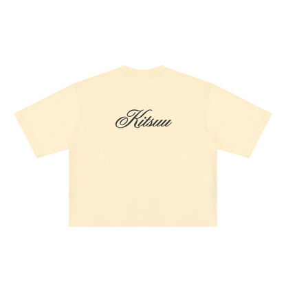 Signature Script Tee — Butter