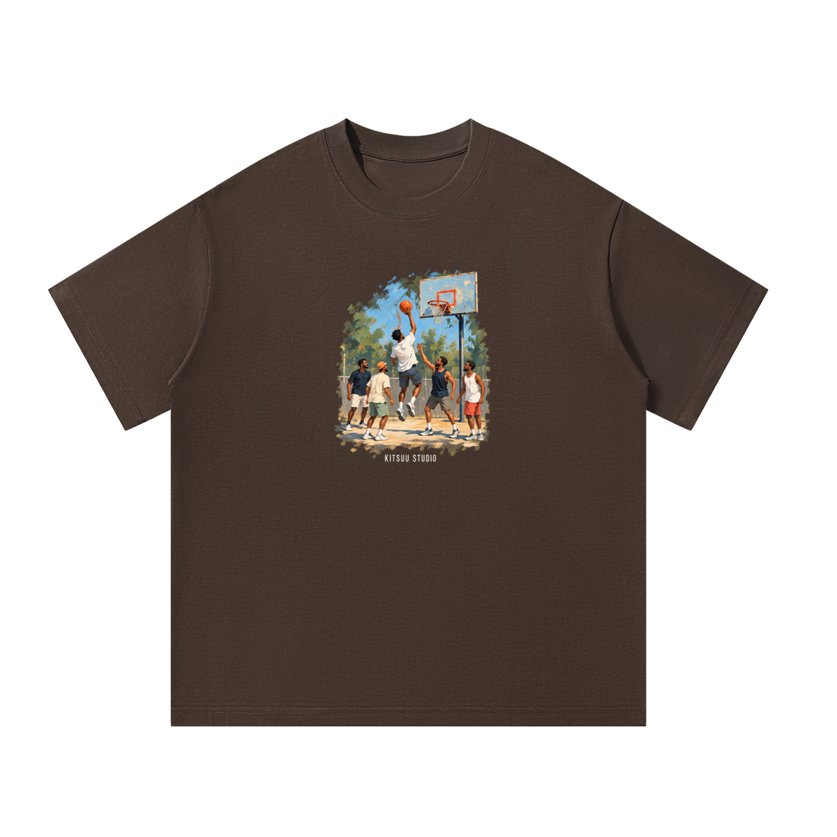 Basketball Studio Tee — Coffee